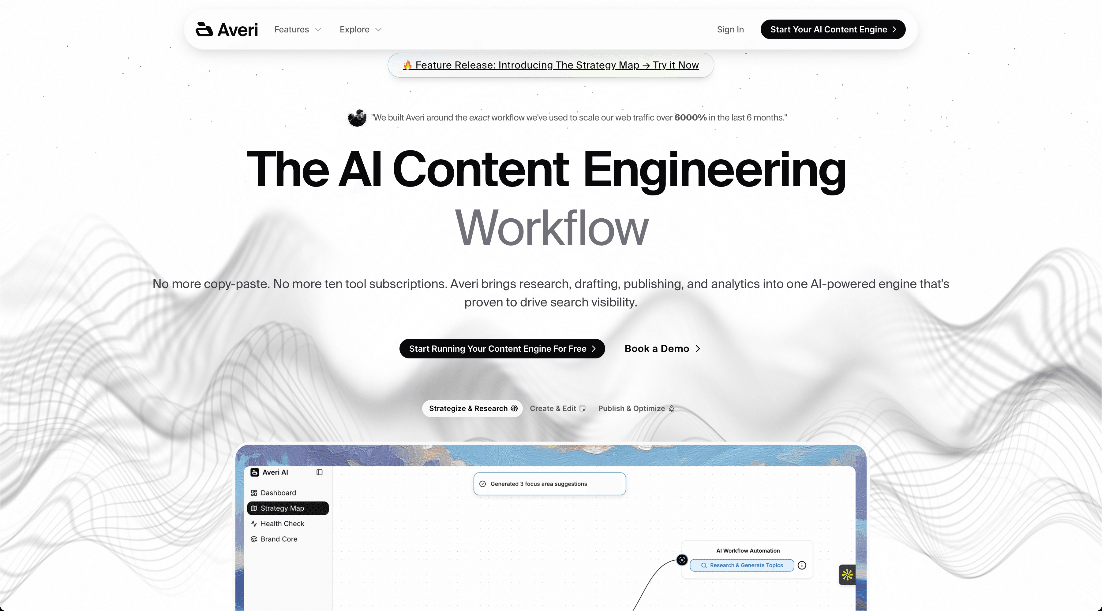 Averi.ai — captura de pantalla