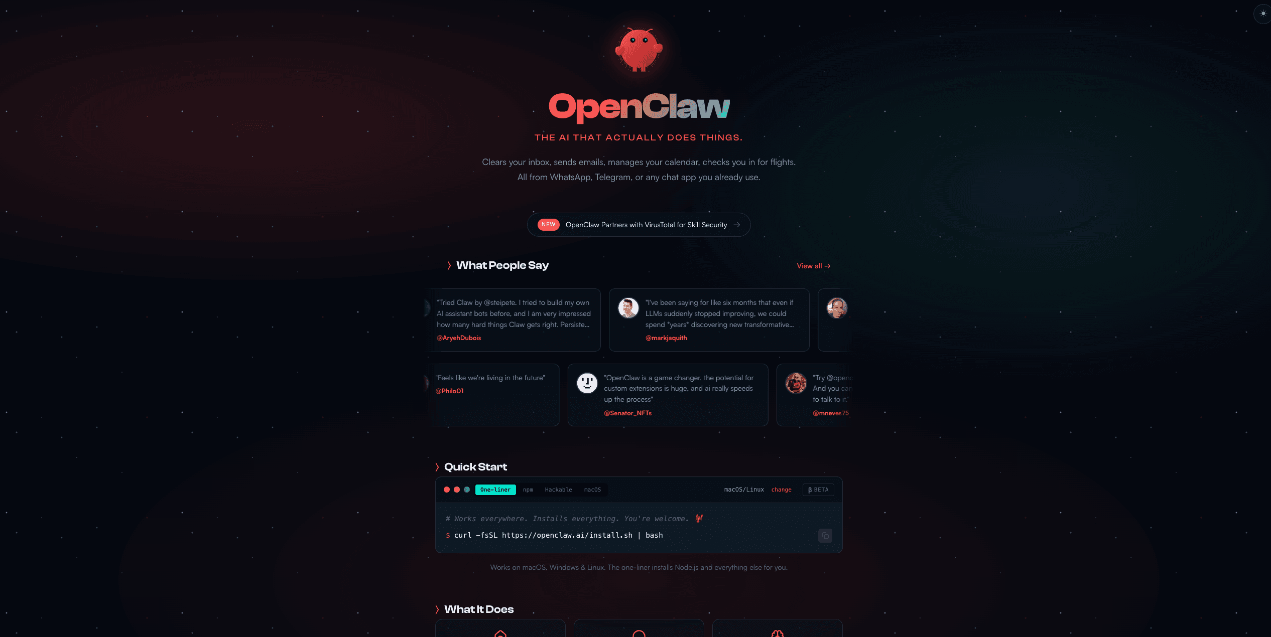 OpenClaw.ai preview