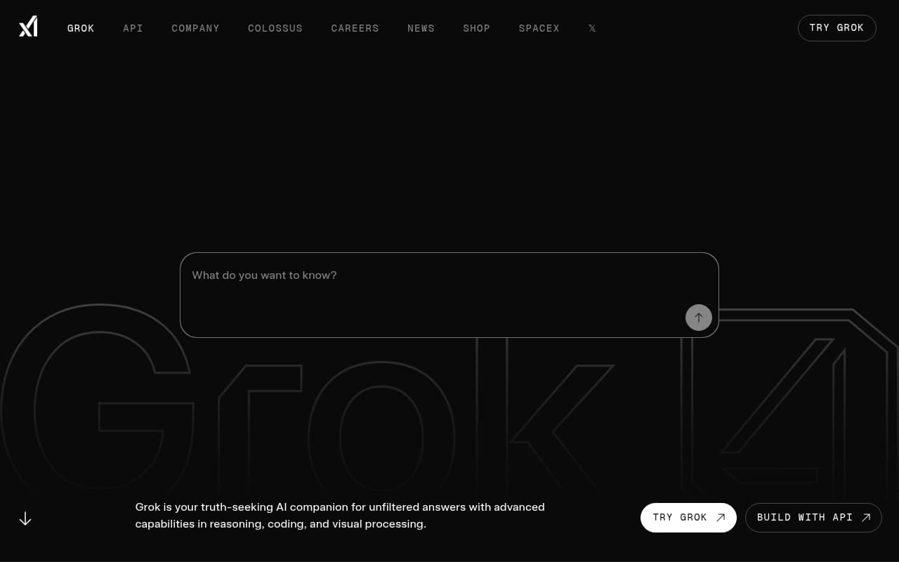 Grok — captura de pantalla