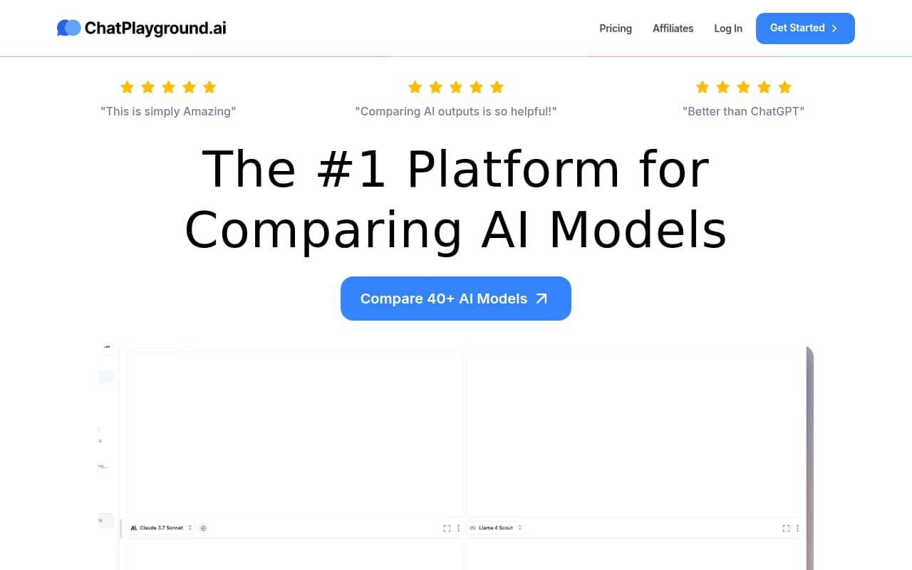 ChatPlayground AI — captura de pantalla