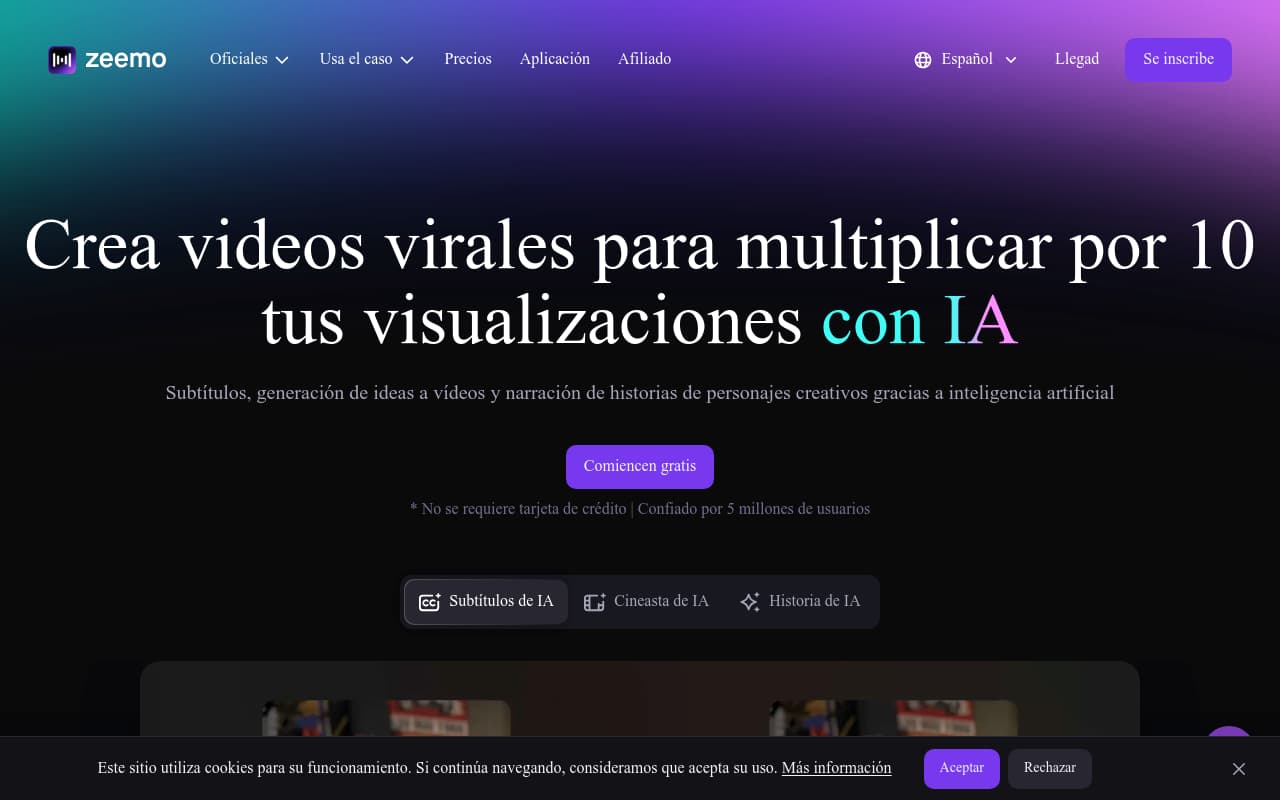 Zeemo.ai — captura de pantalla