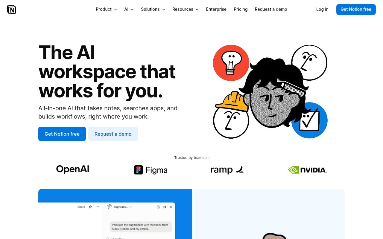 Notion AI — captura de pantalla