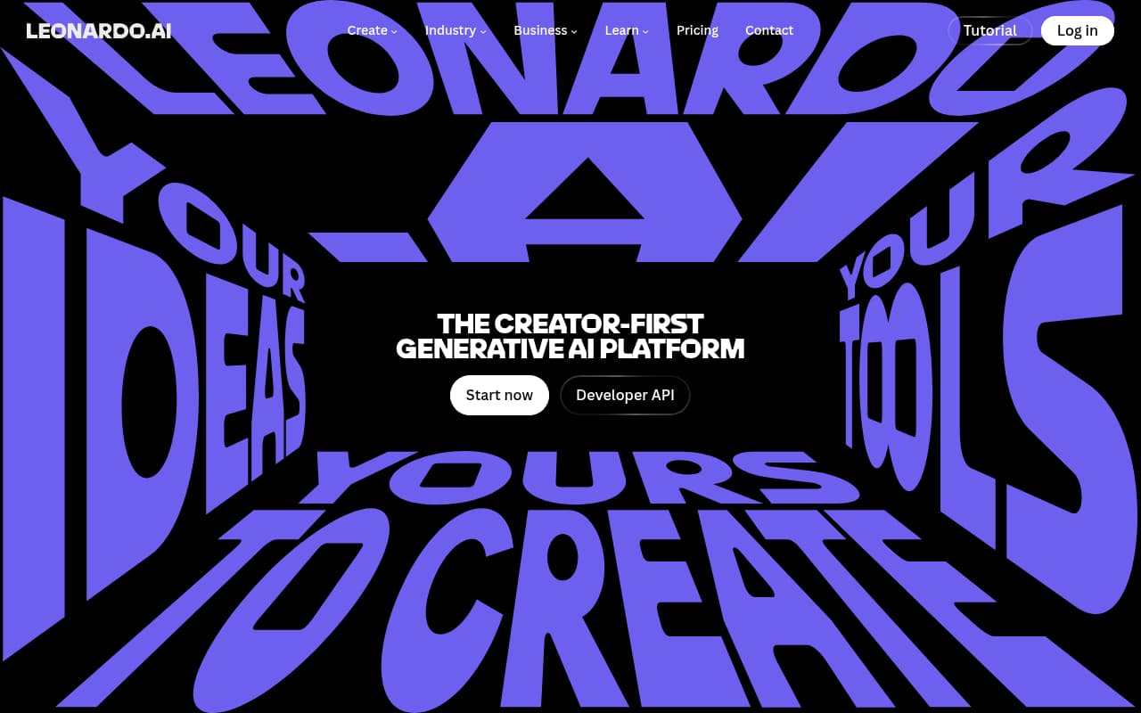 Leonardo.ai — captura de pantalla