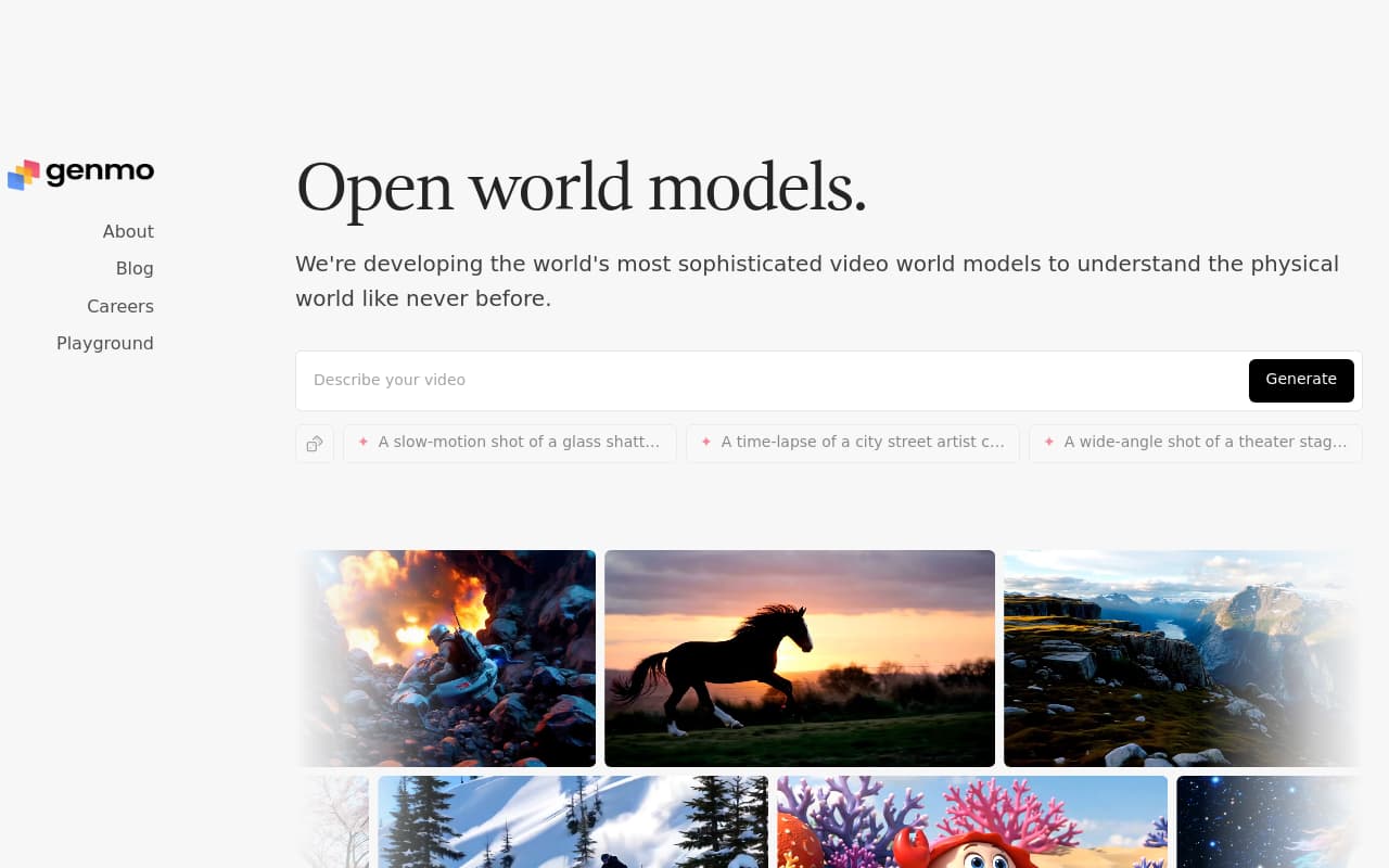 Genmo AI — captura de pantalla