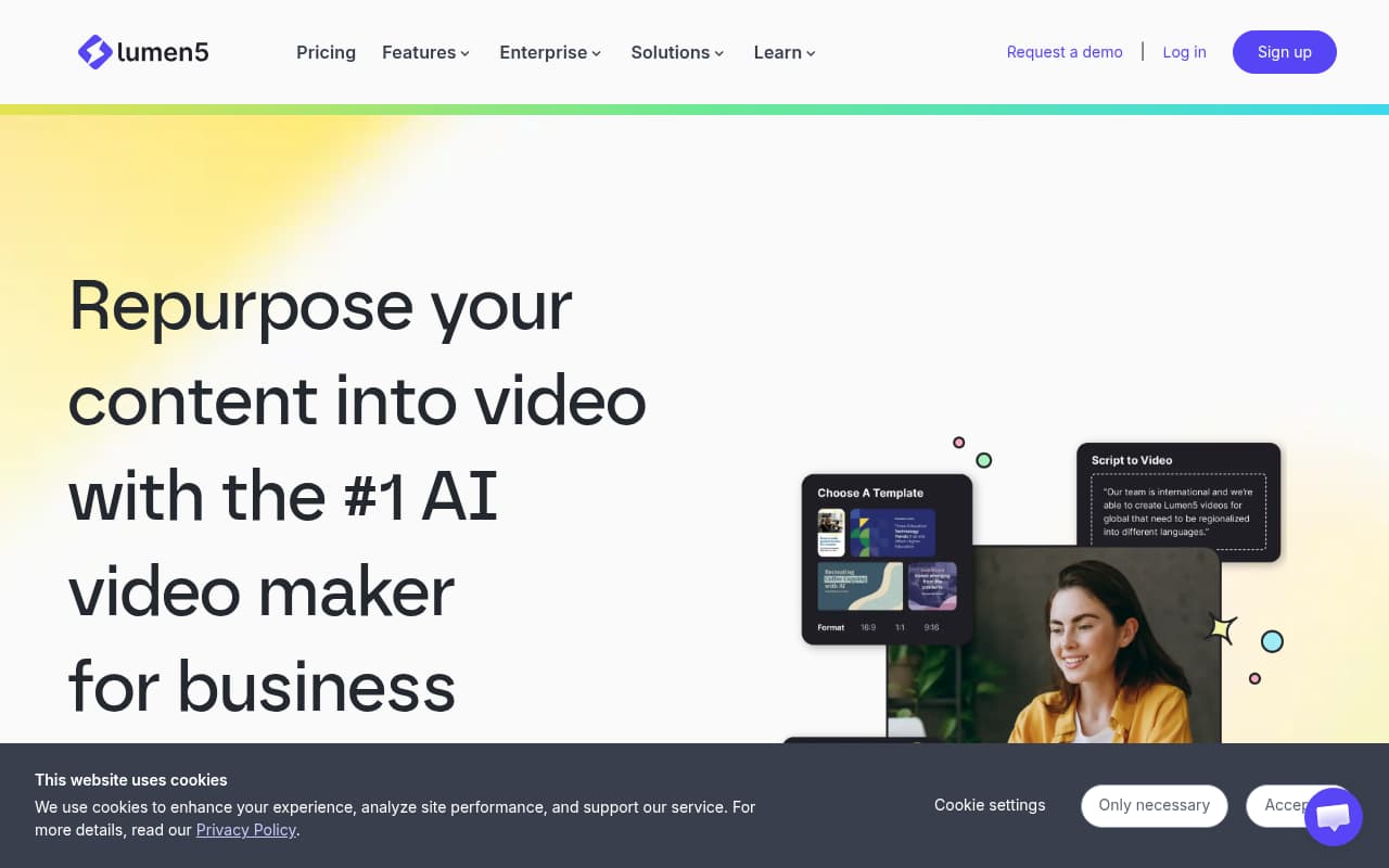 Lumen5 — captura de pantalla