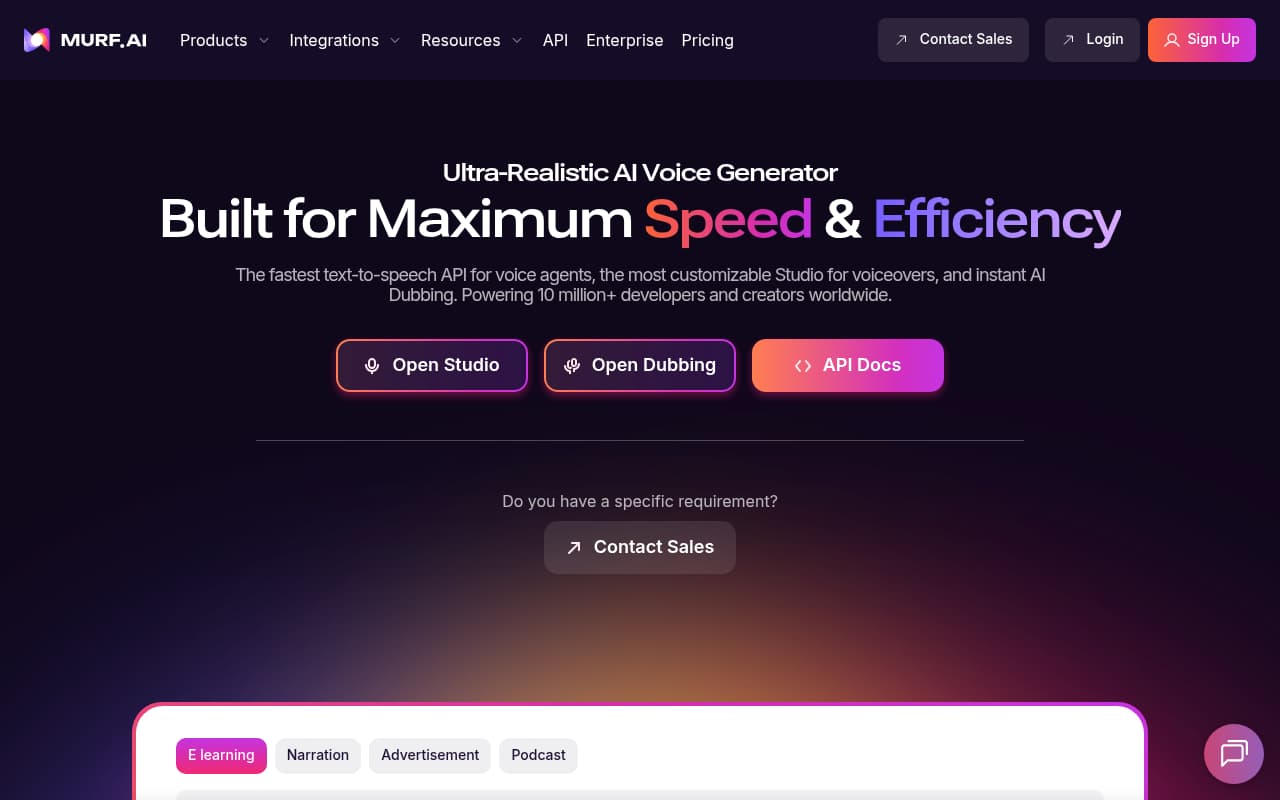 Murf.ai — captura de pantalla