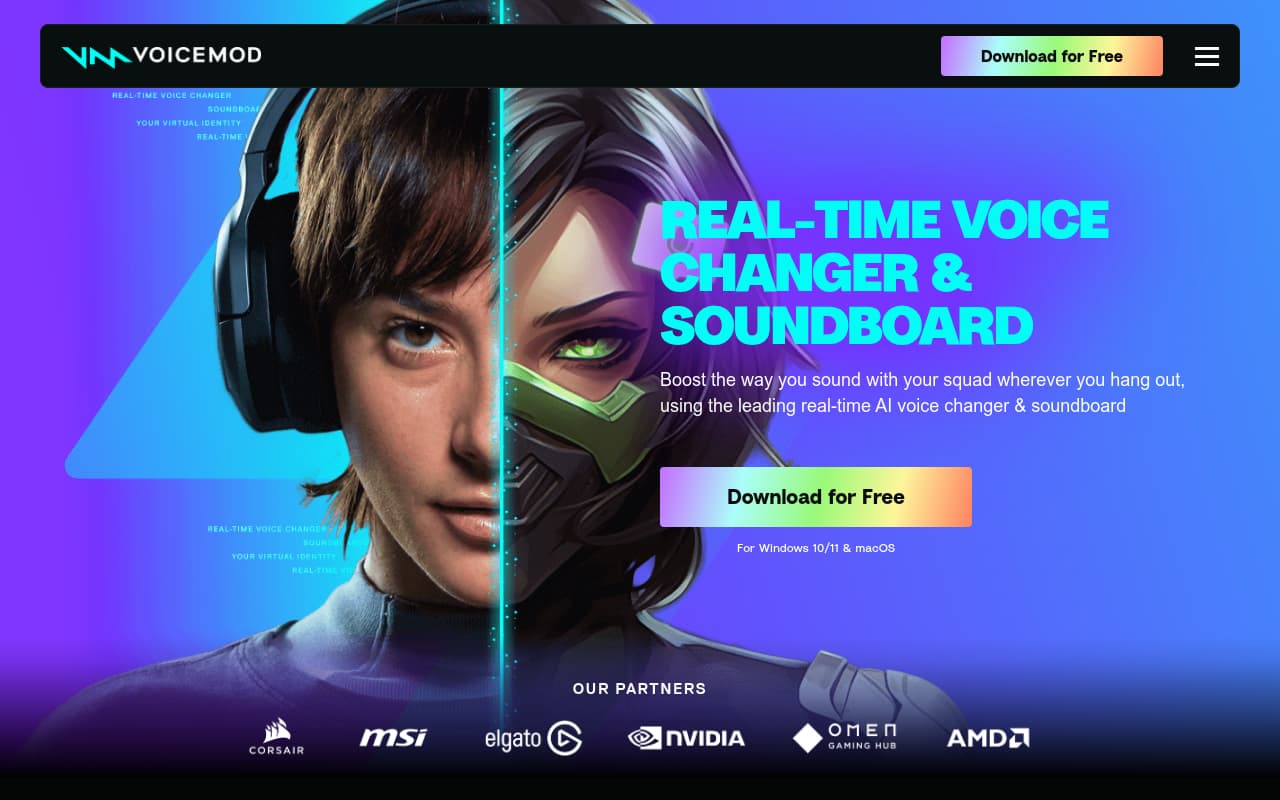 Voicemod — captura de pantalla