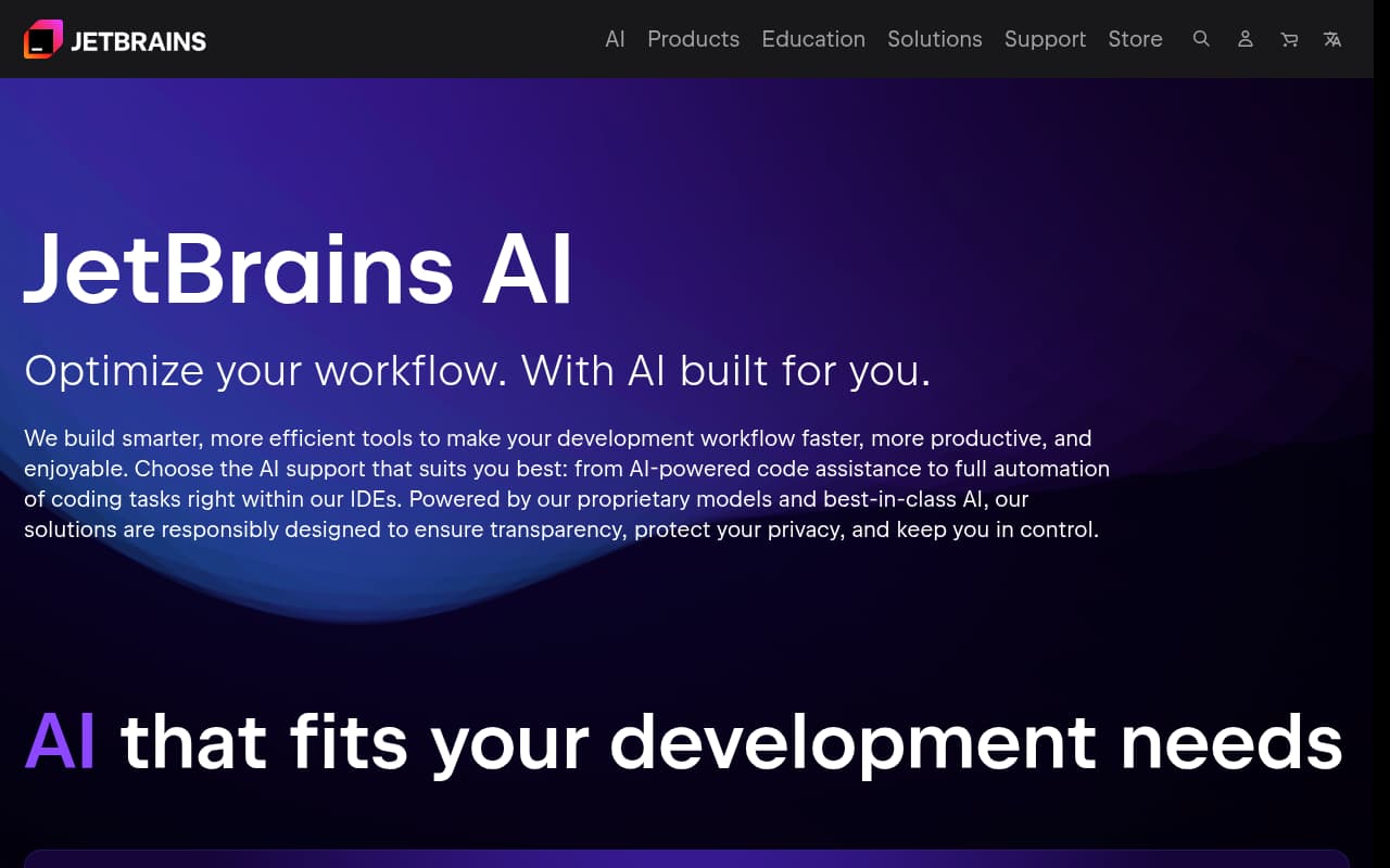 JetBrains AI Assistant — captura de pantalla