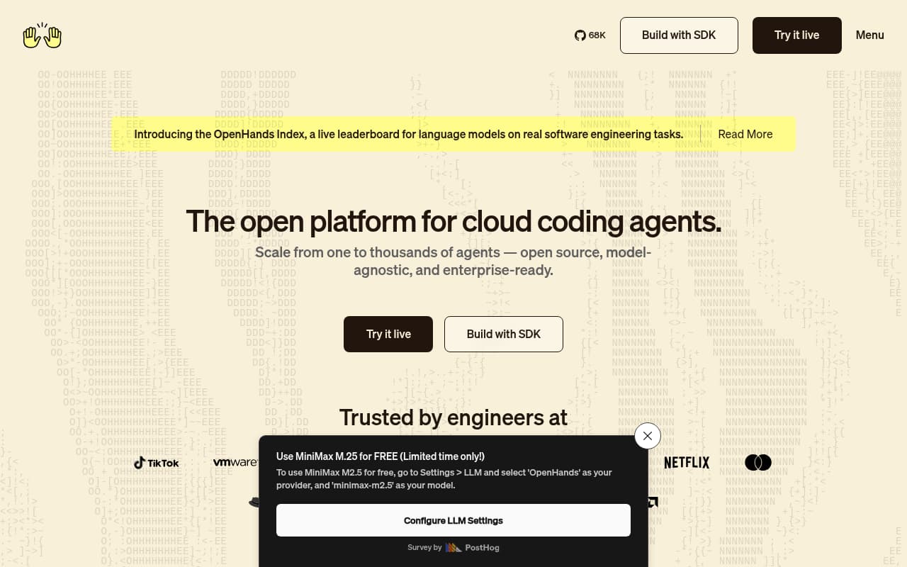 All Hands AI — captura de pantalla