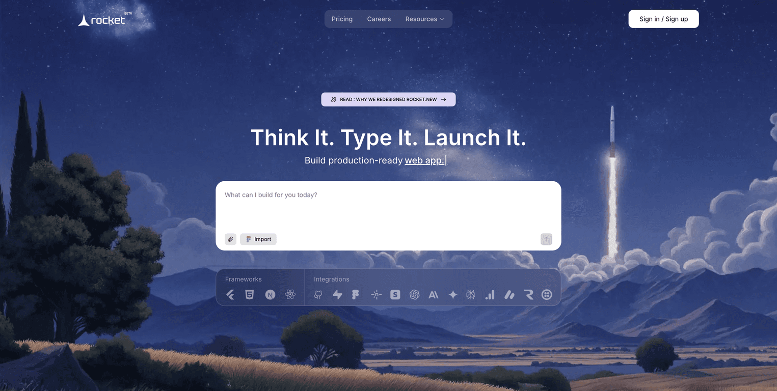 Rocket - Plataforma de creación de apps | Herramientas IA
